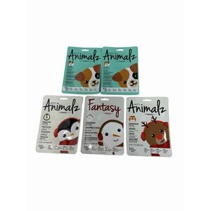 lot of 5 masque bar pretty animalz skin care face‎ mask sheets made south korea